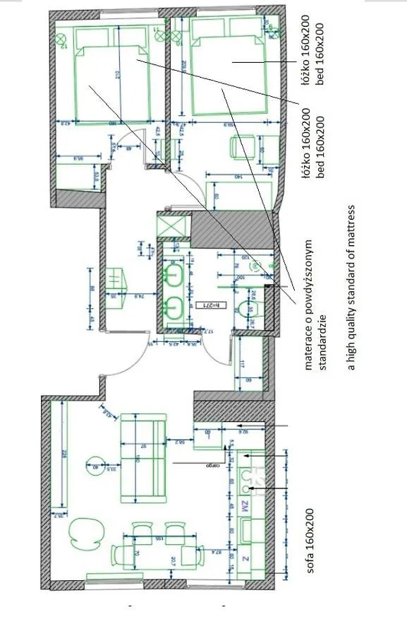 Family Luxury Nature Apartment, 1-6, 2 Sypialnie I Salon, 100M Bazylika Gdansk Apartment